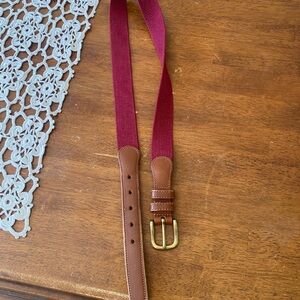 Coach Burgundy and Brown Women's Belt